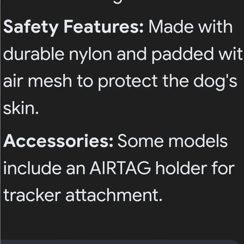 Dog Harness Set